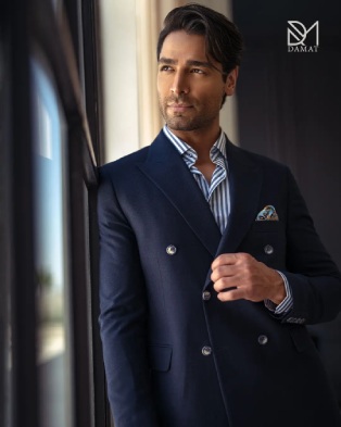 فروشگاه دامات کت و شلوار سرمه ای